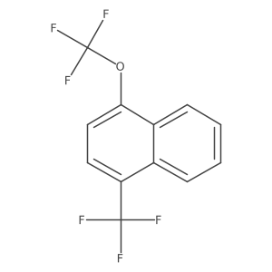 1-(Trifluoromethoxy)-4-(trifluoromethyl)naphthalene Structure