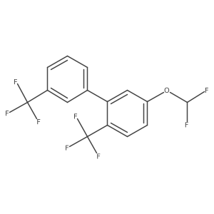 5-(Difluoromethoxy)-2,3'-bis(trifluoromethyl)-1,1'-biphenyl Structure