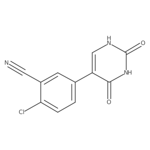 5-(4-Chloro-3-cyanophenyl)-(2,4)-dihydroxypyrimidine结构式