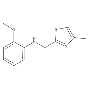 2-methoxy-N-[(4-methyl-1,3-thiazol-2-yl)methyl]aniline Structure