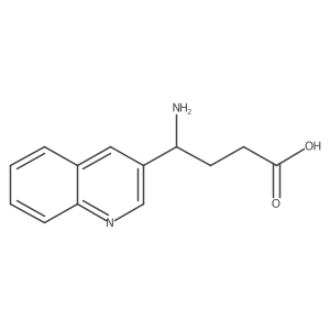4-Amino-4-(quinolin-3-yl)butanoic acid结构式