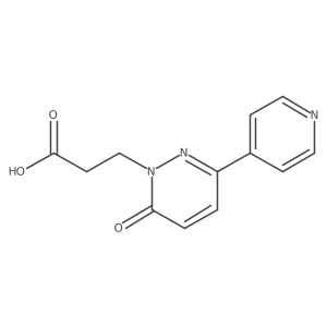 3-(6-oxo-3-pyridin-4-ylpyridazin-1(6H)-yl)propanoic acid Structure