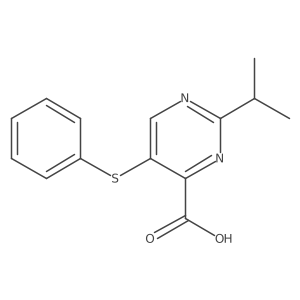 2-Isopropyl-5-(phenylthio)pyrimidine-4-carboxylic acid Structure