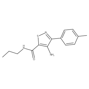4-amino-N-propyl-3-(p-tolyl)isothiazole-5-carboxamide Structure