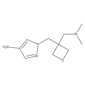 1-[[3-[(Dimethylamino)methyl]-3-oxetanyl]methyl]-1H-pyrazol-4-amine结构式