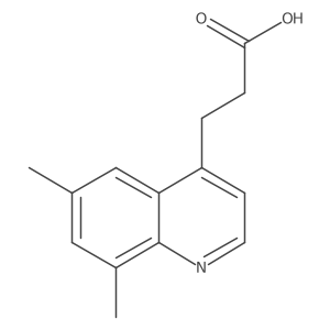 4-Quinolinepropanoic acid, 6,8-dimethyl-结构式