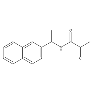 2-chloro-N-[1-(naphthalen-2-yl)ethyl]propanamide Structure