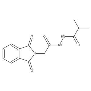 CC(C)C(=O)NNC(=O)CN1C(=O)c2ccccc2C1=O结构式