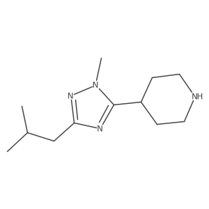 4-(3-Isobutyl-1-methyl-1h-1,2,4-triazol-5-yl)piperidine Structure
