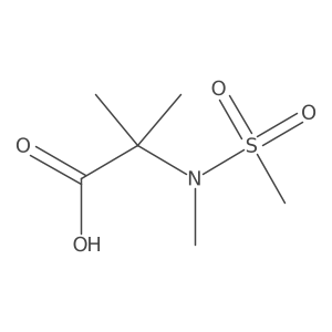 2-Methyl-2-(N-methylmethylsulfonamido)propanoic acid结构式