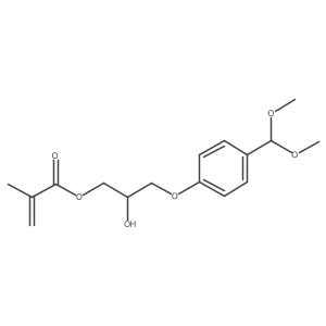 2-Hydroxy-3-(4-dimethoxymethylphenoxy)propyl methacrylate结构式