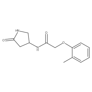 N-(5-oxopyrrolidin-3-yl)-2-(o-tolyloxy)acetamide结构式