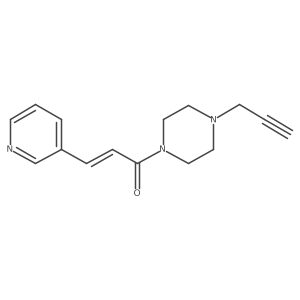 (E)-1-(4-prop-2-ynylpiperazin-1-yl)-3-pyridin-3-ylprop-2-en-1-one Structure