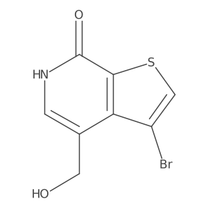 Thieno[2,3-c]pyridin-7(6H)-one, 3-bromo-4-(hydroxymethyl)-结构式