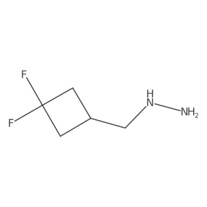 ((3,3-Difluorocyclobutyl)methyl)hydrazine结构式