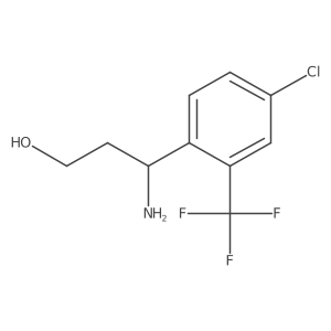 3-Amino-3-[4-chloro-2-(trifluoromethyl)phenyl]propan-1-ol Structure