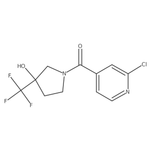 1-(2-Chloropyridine-4-carbonyl)-3-(trifluoromethyl)pyrrolidin-3-ol Structure