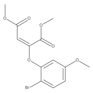 1,4-Dimethyl 2-(2-bromo-5-methoxyphenoxy)-2-butenedioate结构式