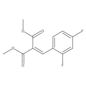 Dimethyl 2-(2,4-Difluorobenzylidene)Malonate结构式