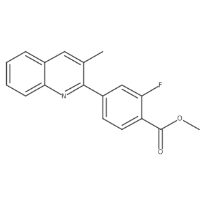 Methyl 2-fluoro-4-(3-methylquinolin-2-yl)benzoate Structure