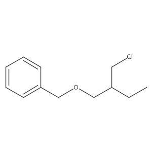 ([2-(Chloromethyl)butoxy]methyl)benzene结构式