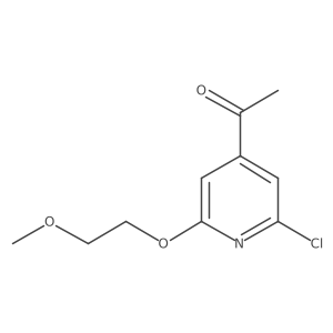 1-[2-Chloro-6-(2-methoxyethoxy)-4-pyridinyl]ethanone Structure