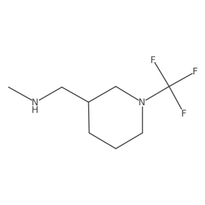 N-methyl-1-(1-(trifluoromethyl)piperidin-3-yl)methanamine结构式