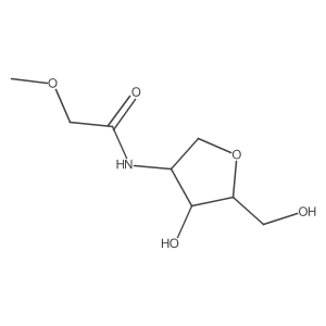 N-((3R,4S,5R)-4-hydroxy-5-(hydroxymethyl)tetrahydrofuran-3-yl)-2-methoxyacetamide结构式