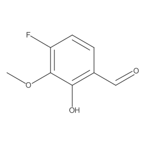 4-Fluoro-2-hydroxy-3-methoxybenzaldehyde Structure
