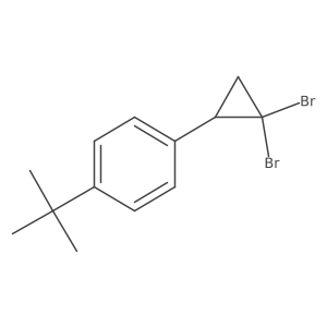 1-Tert-butyl-4-(2,2-dibromocyclopropyl)benzene结构式