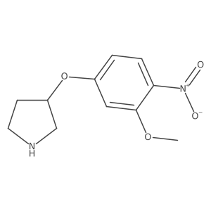 3-(3-Methoxy-4-nitrophenoxy)pyrrolidine Structure