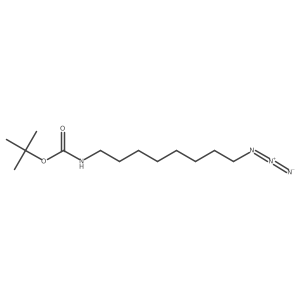 N-Boc-8-azidooctan-1-amine结构式