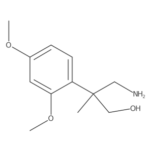 3-Amino-2-(2,4-dimethoxyphenyl)-2-methylpropan-1-ol Structure