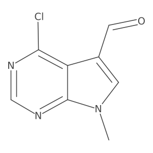 4-chloro-7-methyl-7H-pyrrolo[2,3-d]pyrimidine-5-carbaldehyde Structure