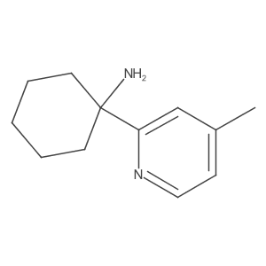 1-(4-Methylpyridin-2-yl)cyclohexan-1-amine结构式
