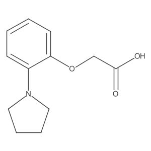 2-[2-(Pyrrolidin-1-yl)phenoxy]acetic acid结构式