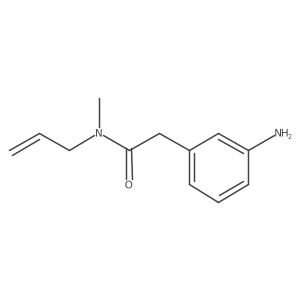 2-(3-aminophenyl)-N-methyl-N-(prop-2-en-1-yl)acetamide结构式