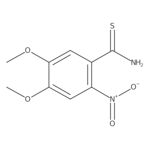 4,5-Dimethoxy-2-nitrobenzene-1-carbothioamide结构式