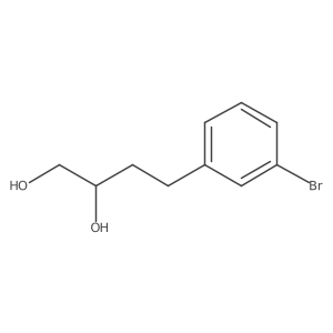 4-(3-Bromophenyl)butane-1,2-diol Structure