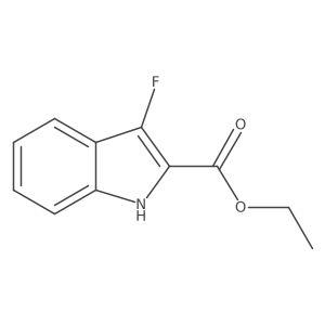 Ethyl 3-Fluoroindole-2-carboxylate Structure