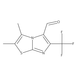 2,3-Dimethyl-6-(trifluoromethyl)imidazo[2,1-b]thiazole-5-carbaldehyde Structure