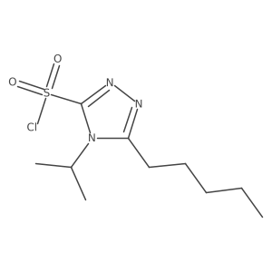 5-pentyl-4-(propan-2-yl)-4H-1,2,4-triazole-3-sulfonyl chloride结构式