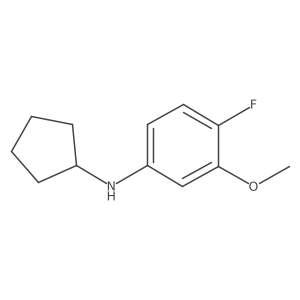 N-Cyclopentyl-4-fluoro-3-methoxyaniline结构式