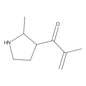 2-Methyl-1-(2-methylpyrrolidin-3-yl)prop-2-en-1-one Structure