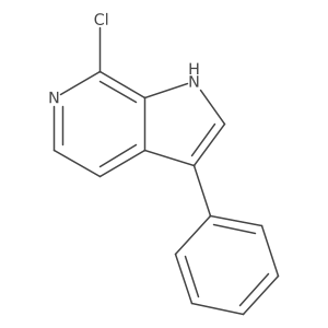 1h-Pyrrolo[2,3-c]pyridine,7-chloro-3-phenyl- Structure