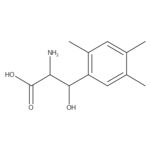 2-Amino-3-hydroxy-3-(2,4,5-trimethylphenyl)propanoic acid Structure