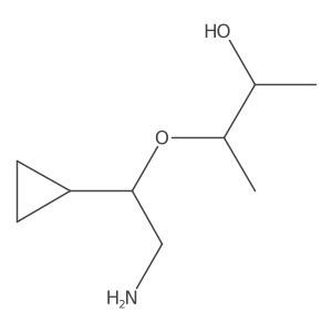 3-(2-Amino-1-cyclopropylethoxy)butan-2-ol结构式