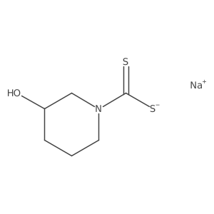 Sodium (3-hydroxypiperidine-1-carbothioyl)sulfanide Structure