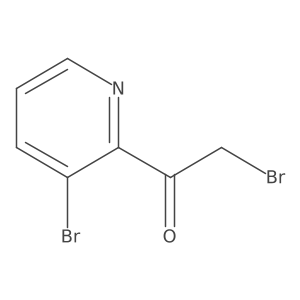 2-Bromo-1-(3-bromopyridin-2-yl)ethanone Structure