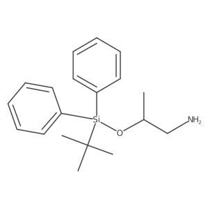1-Propanamine, 2-[[(1,1-dimethylethyl)diphenylsilyl]oxy]-, (2R)- Structure